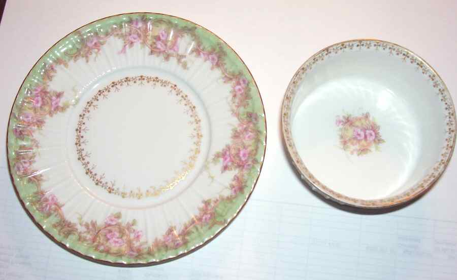 Chf1390 Ramekin & Saucer Set by Charles Field Haviland-1