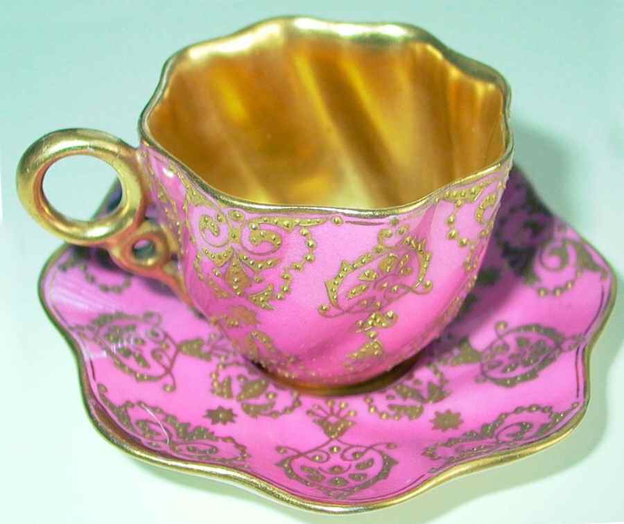 A5897 Flat Cup & Saucer Set by Coalport-1