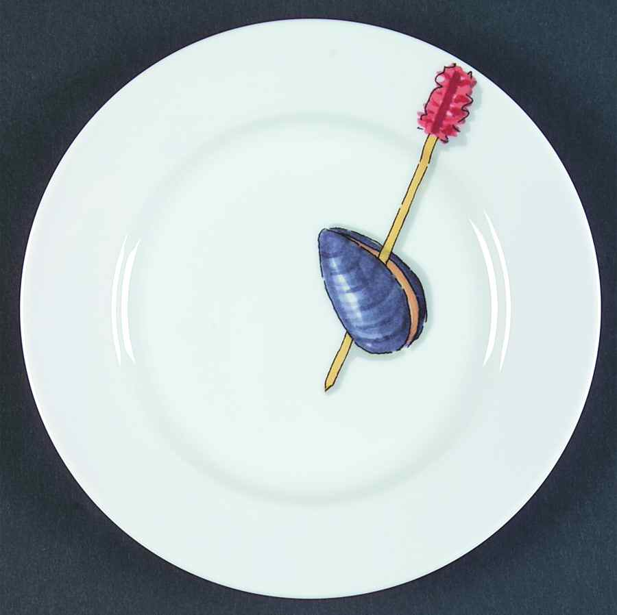 Tidbits Canape Plate by Crate & Barrel-1