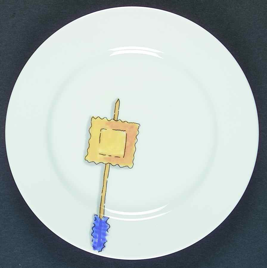 Tidbits Canape Plate by Crate & Barrel-1