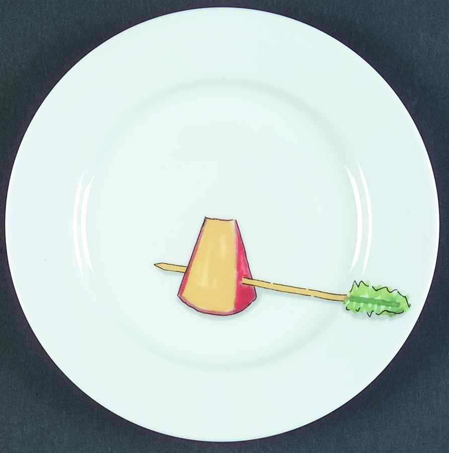 Tidbits Canape Plate by Crate & Barrel-1