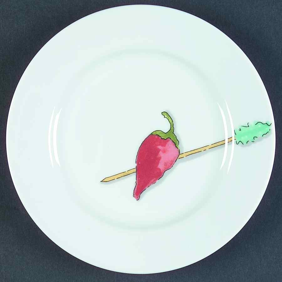Tidbits Canape Plate by Crate & Barrel-1