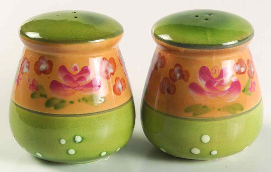 Tuscan Floral Salt & Pepper Set by Cardinal Inc-1