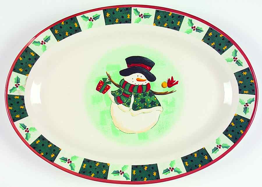 CX390 14" Oval Serving Platter by China (Made in China)-1
