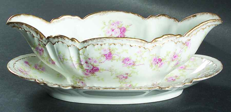 CHF1180 Gravy Boat & Underplate by Charles Field Haviland-1
