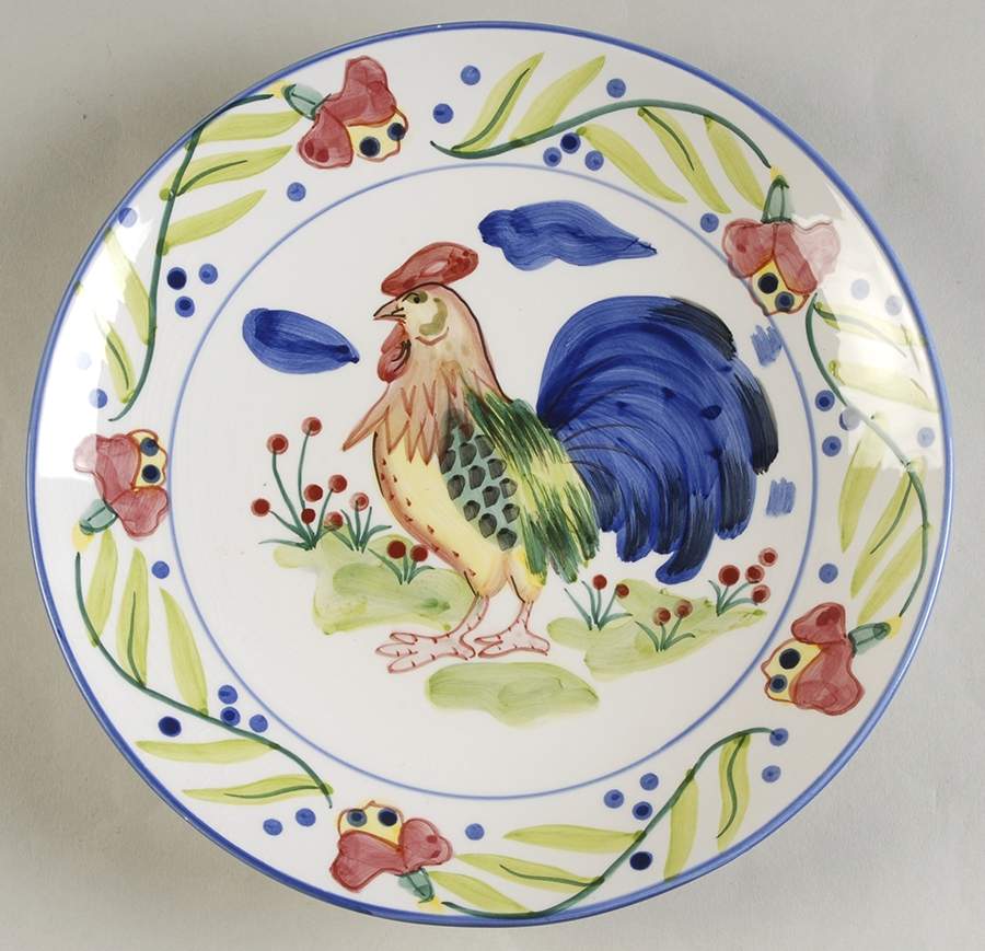 Golden Rooster Salad/Dessert Plate by Coventry - USA-1