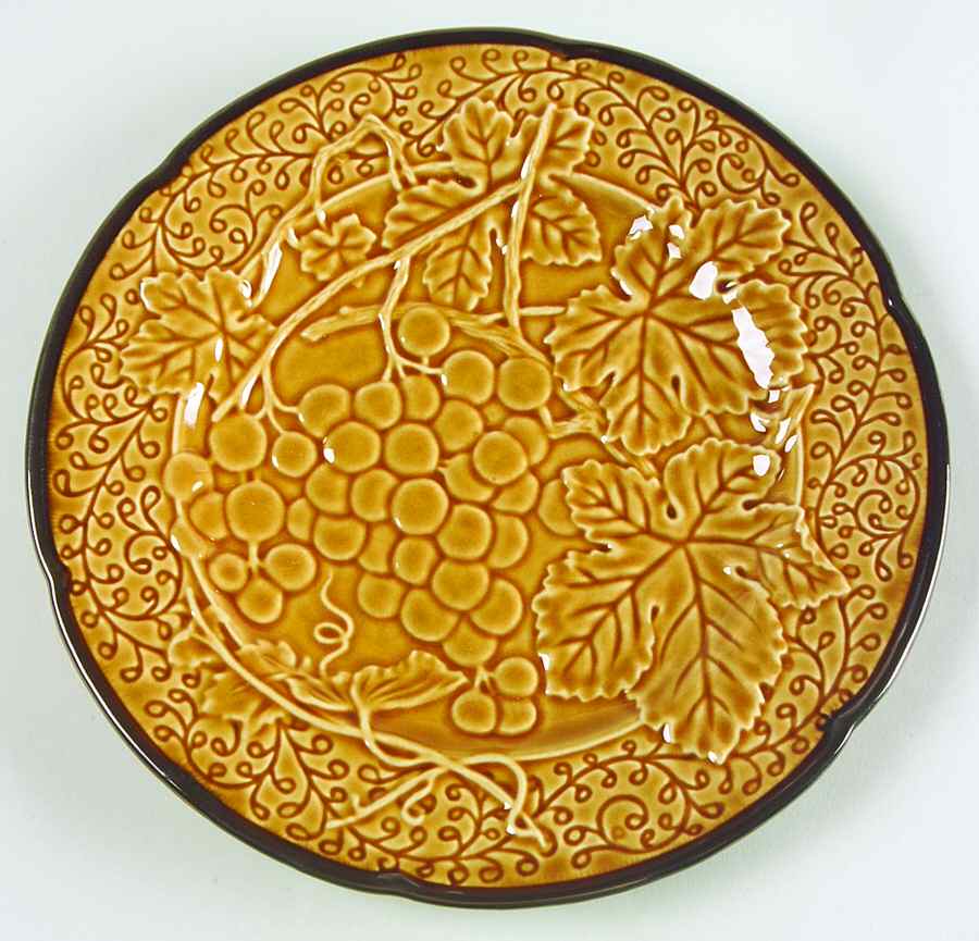 Bordeaux Gold Salad/Dessert Plate by Certified International-1