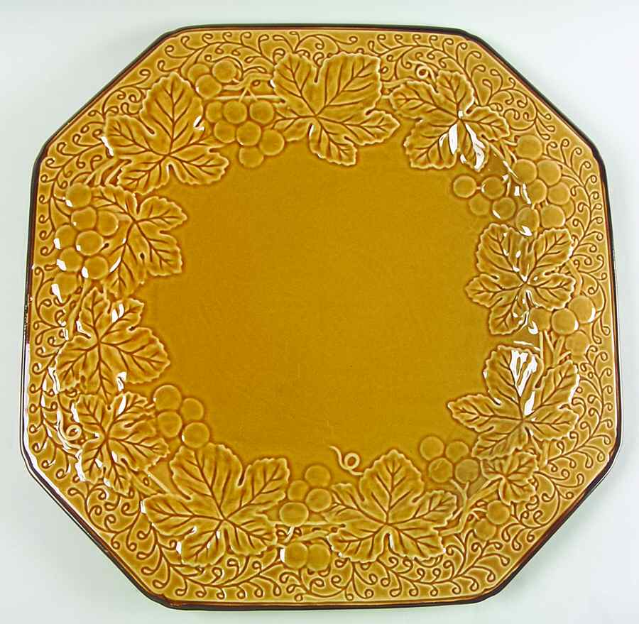 Bordeaux Gold 16" Square Serving Platter by Certified International-1