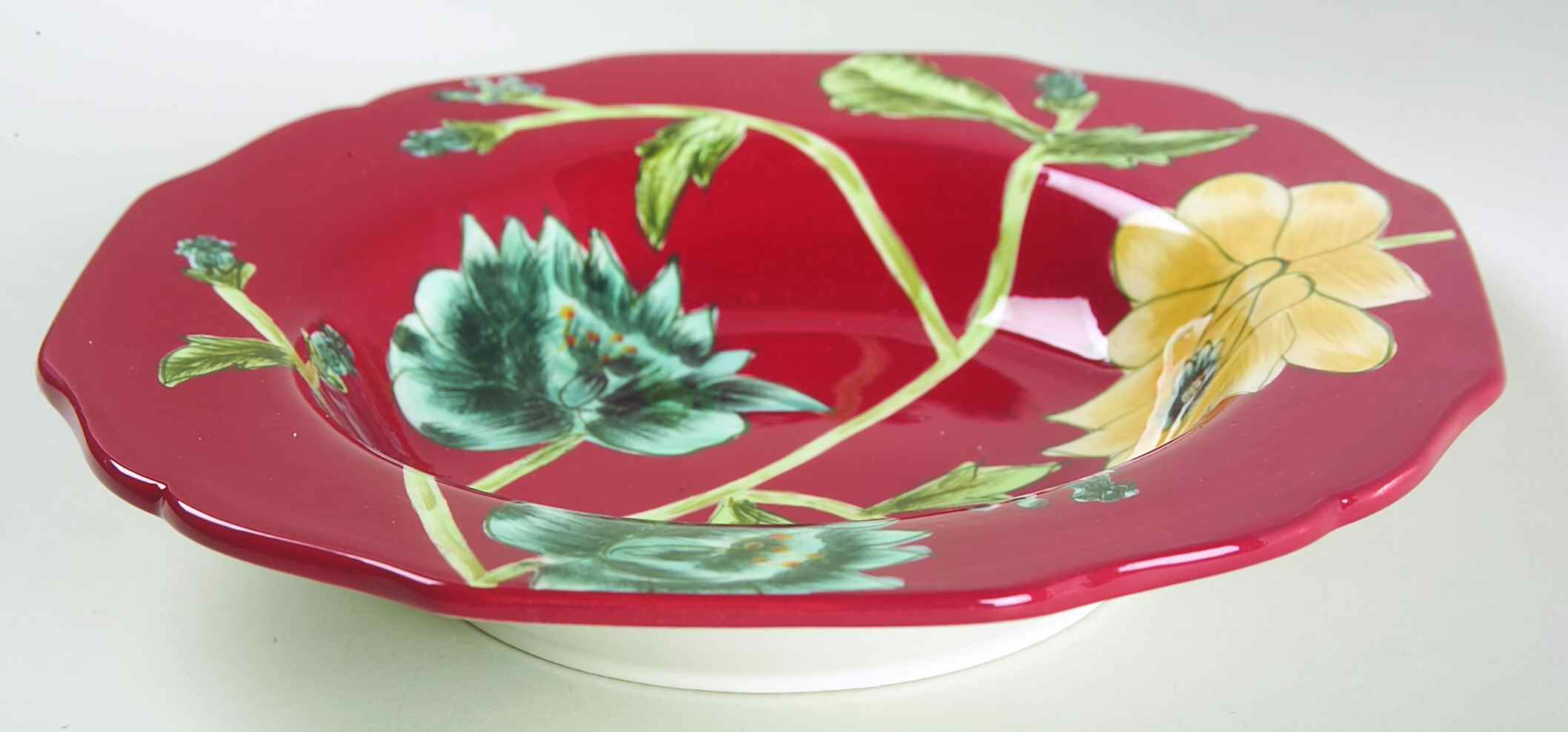 Field Flowers (Hand Painted) Large Rim Soup Bowl by Certified International-1