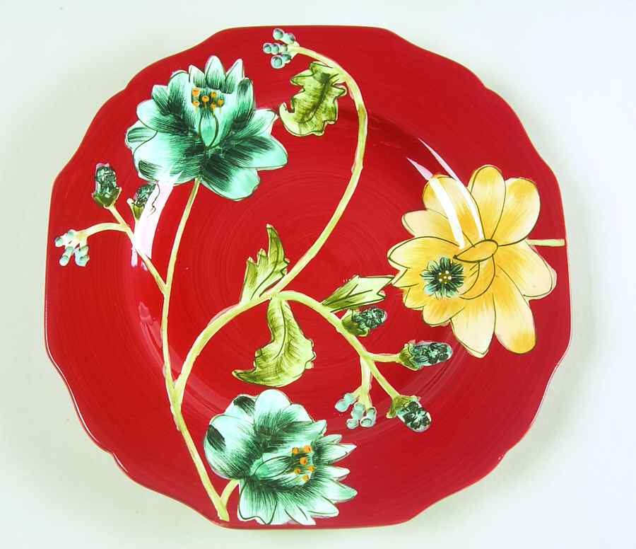Field Flowers (Hand Painted) Salad/Dessert Plate by Certified International-1
