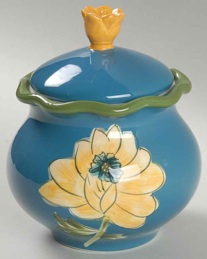 Field Flowers (Hand Painted) Sugar Bowl & Lid by Certified International-1