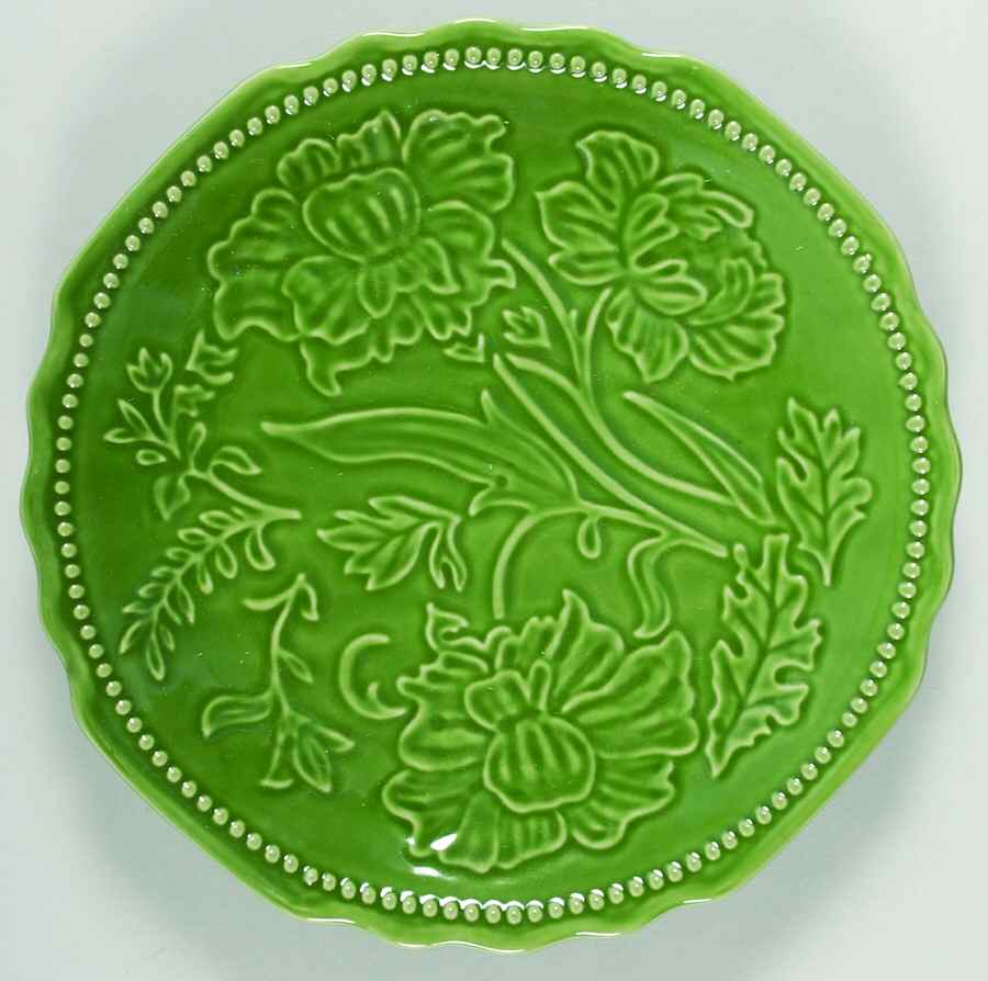 Field Flowers Green Salad/Dessert Plate by Certified International-1