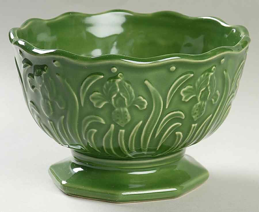 Field Flowers Green Individual Ice Cream Dish by Certified International-1