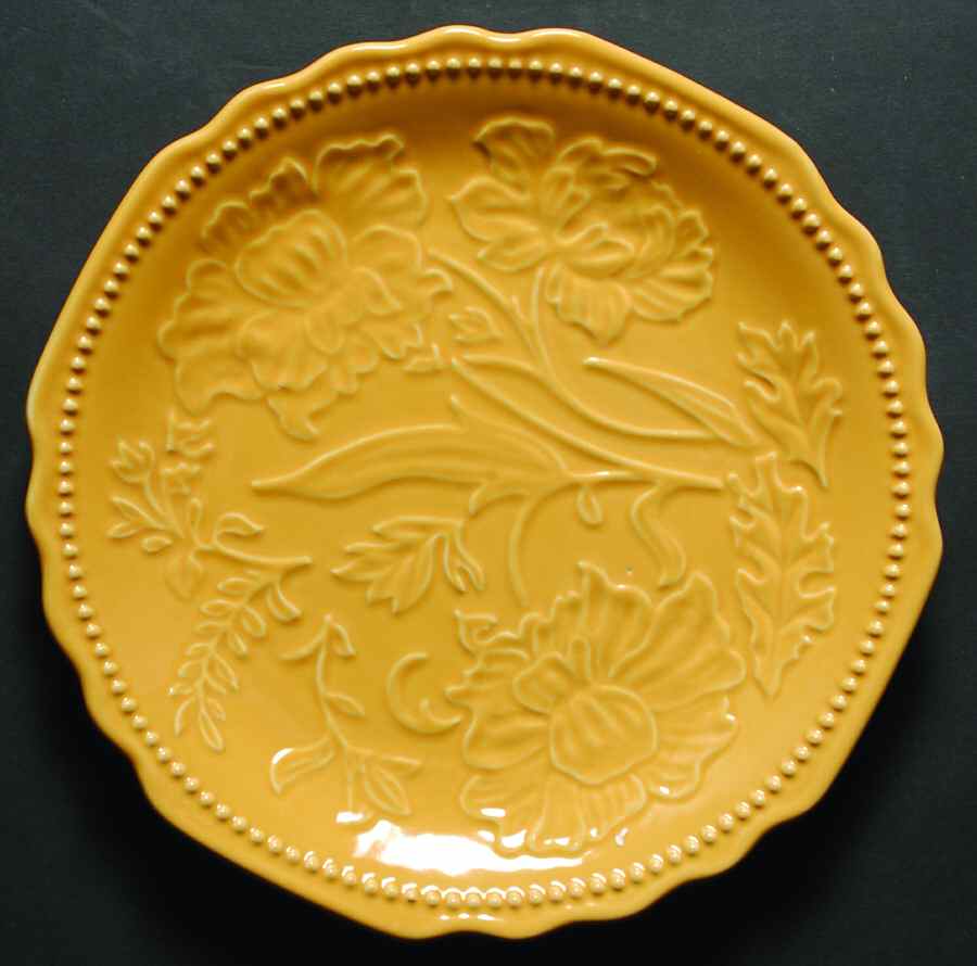 Field Flowers Gold Salad/Dessert Plate by Certified International-1