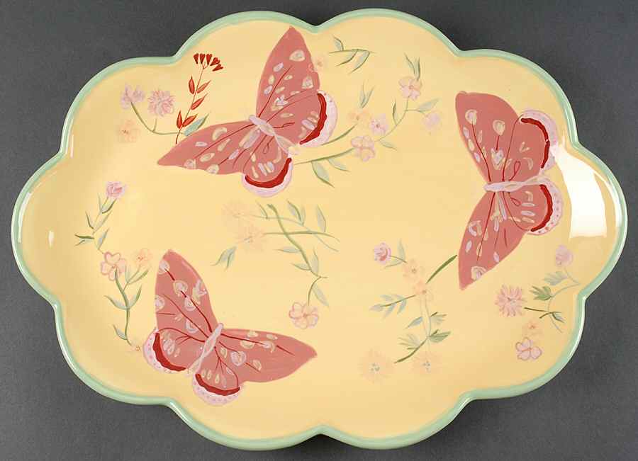 Josephine (Hand Painted) 19" Oval Serving Platter by Certified International-1