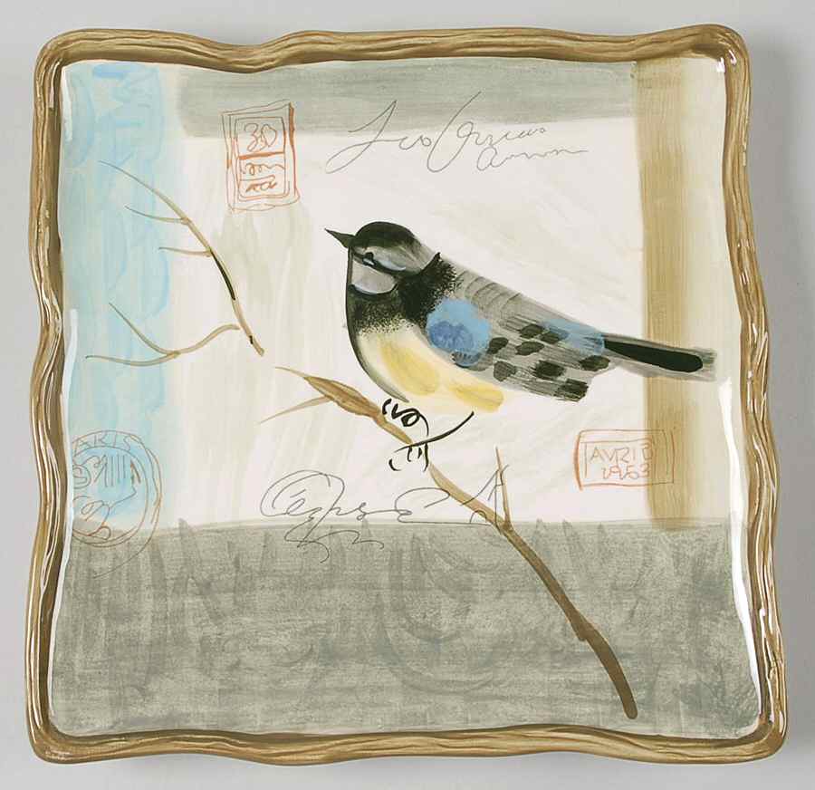 Natures Garden Square Salad Plate by Certified International-1