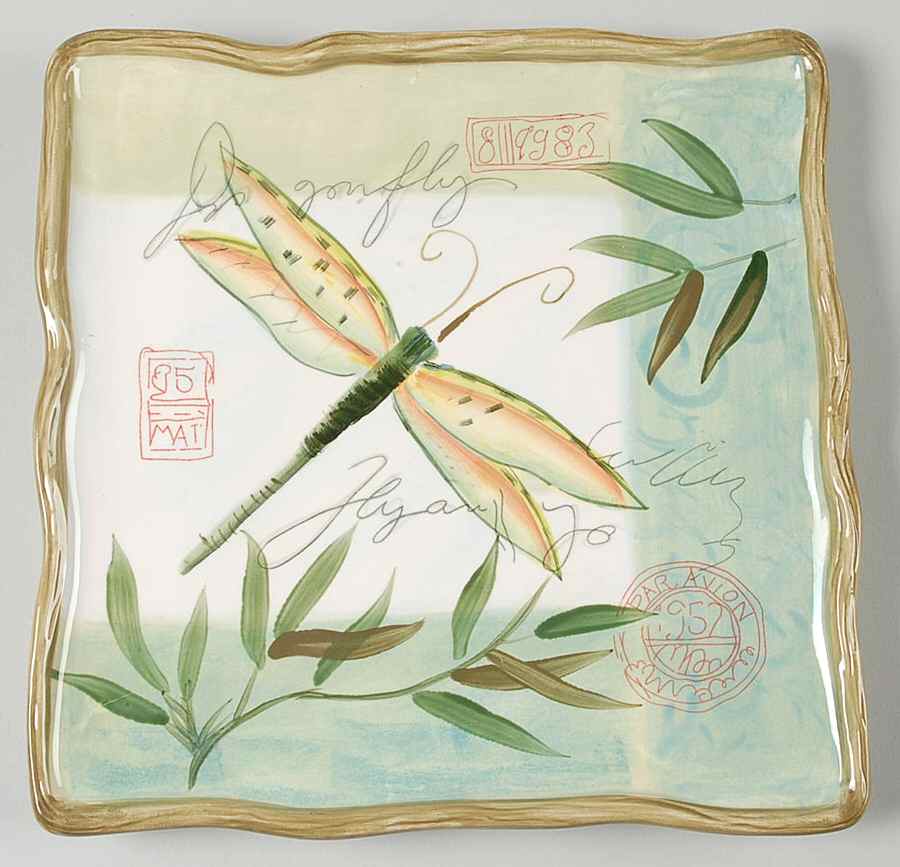 Natures Garden Square Salad Plate by Certified International-1