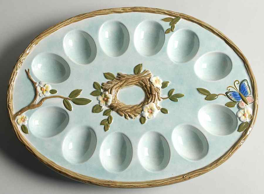 Natures Garden Deviled Egg Plate by Certified International-1
