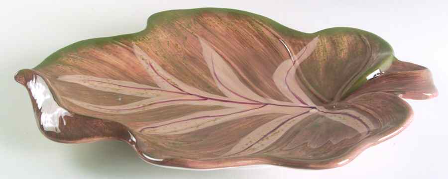 Rainforest 16" Leaf Shaped Platter by Certified International-1