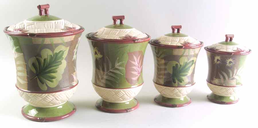 Rainforest (4 Piece) Canister Set (Box Set) by Certified International-1