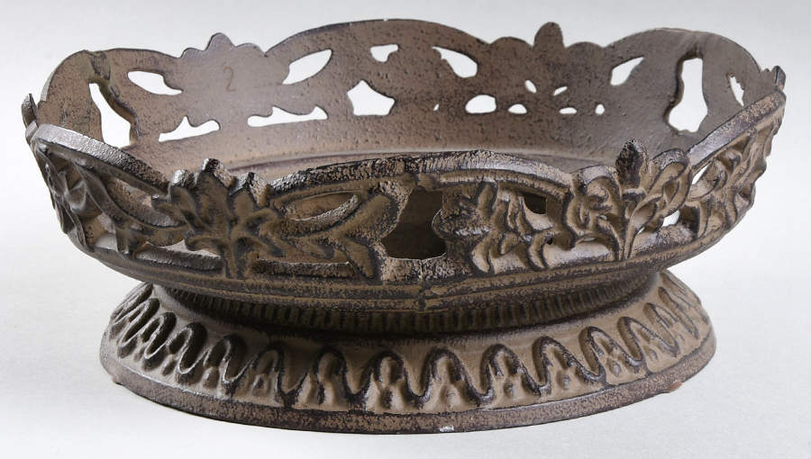 Renaissance Ivory Metal Stand for 12" Salad Serving Bowl by Certified International-1