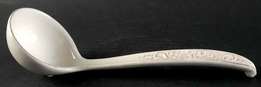 Renaissance Ivory Tureen Ladle by Certified International-1