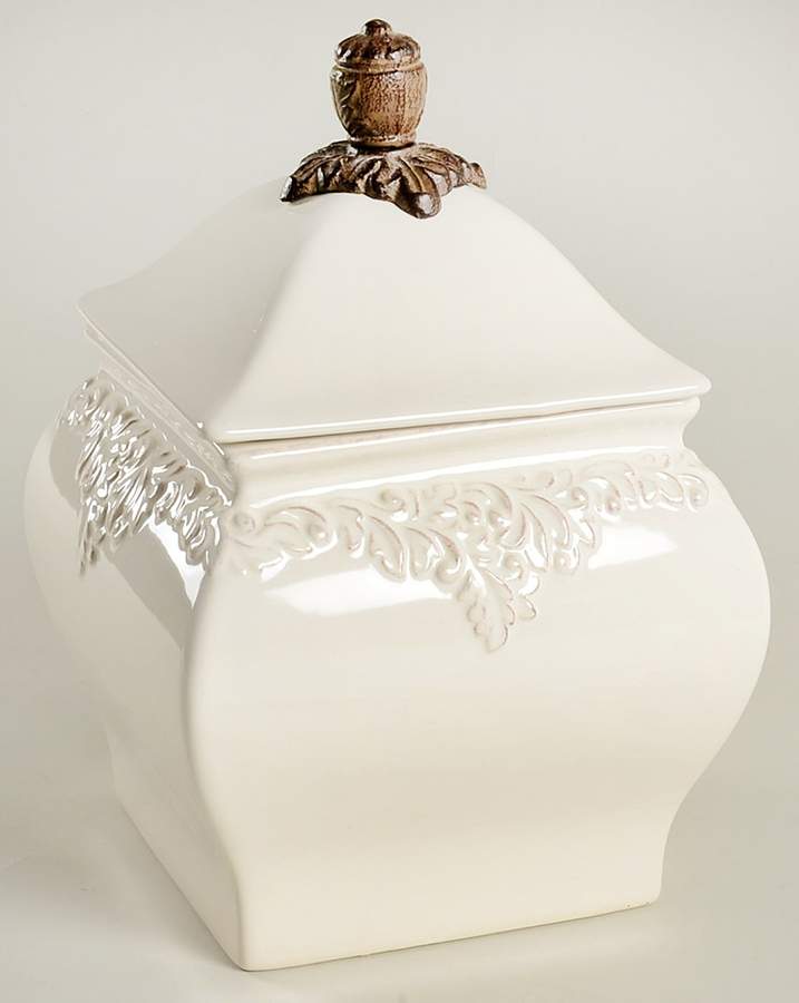 Renaissance Ivory Small Canister & Lid by Certified International-1