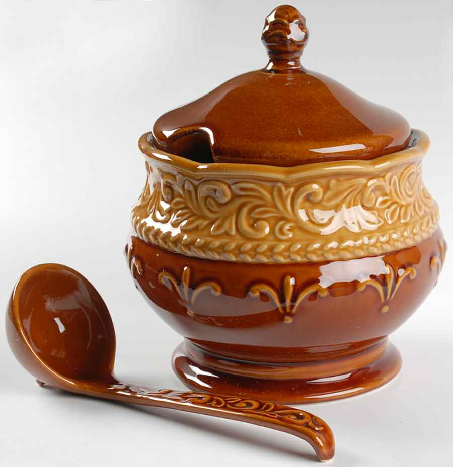Venetian Small Tureen w/Lid & Ladle by Certified International-1