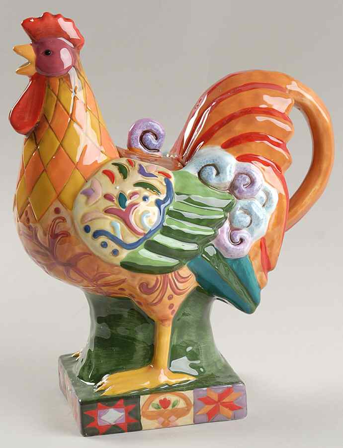 Barnyard Figural Teapot & Lid by Certified International-1