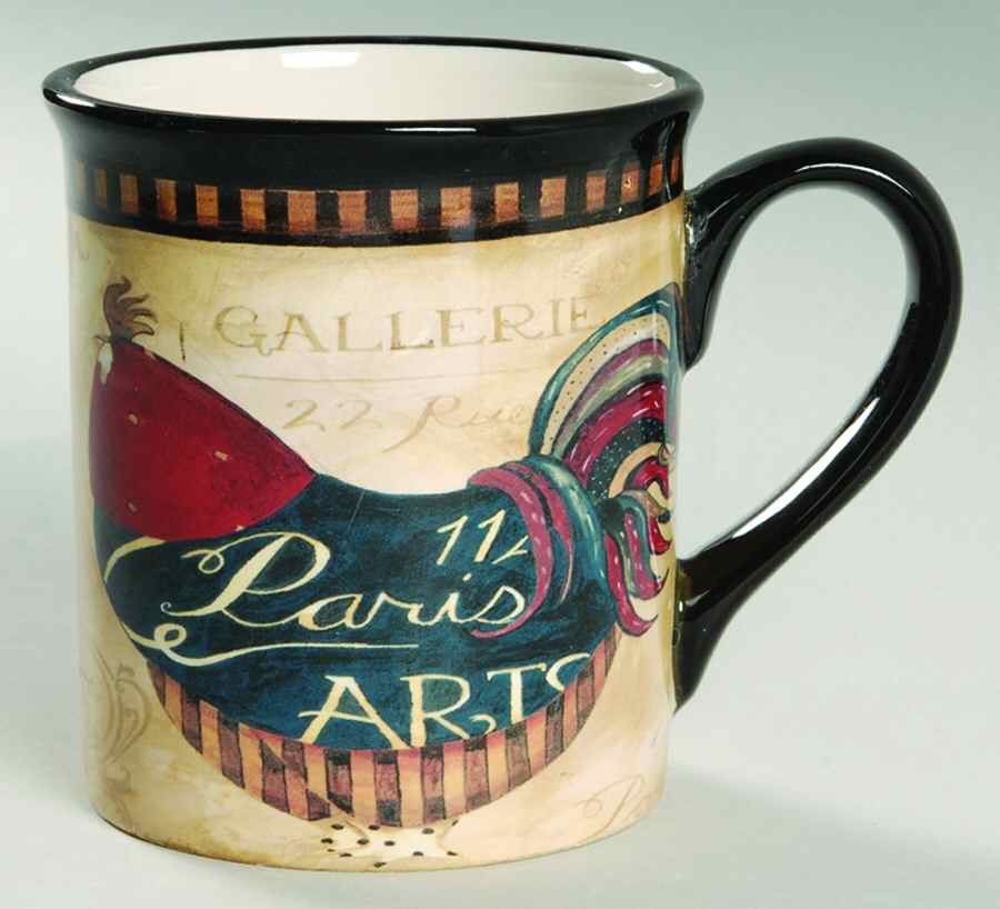Paris Rooster Mug by Certified International-1