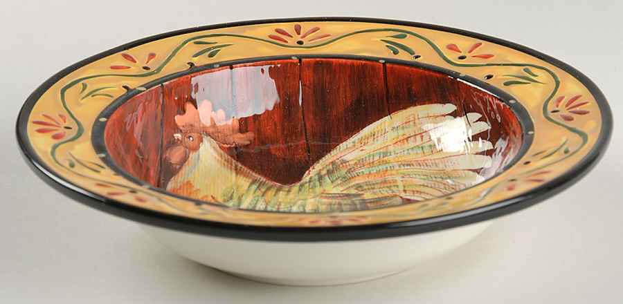 Rooster Inn Rim Soup Bowl by Certified International-1