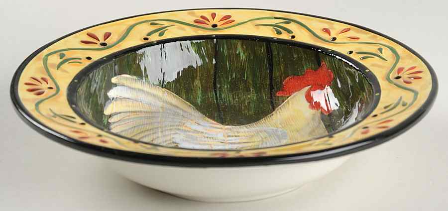 Rooster Inn Rim Soup Bowl by Certified International-1