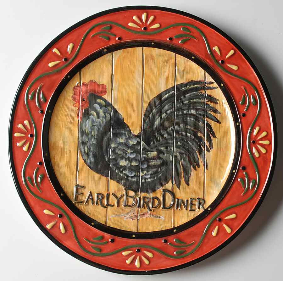 Rooster Inn Dinner Plate by Certified International-1