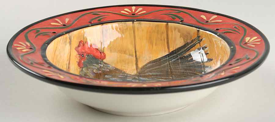 Rooster Inn Rim Soup Bowl by Certified International-1
