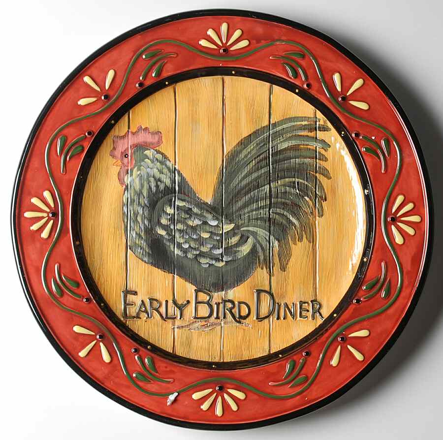 Rooster Inn 16" Chop Plate (Round Platter) by Certified International-1