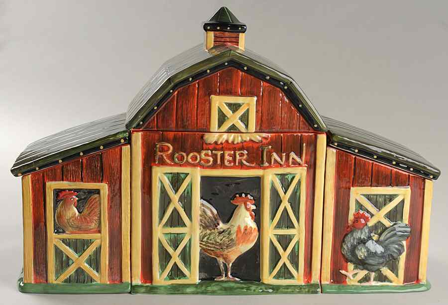 Rooster Inn Figural Canister - Set of 3 by Certified International-1