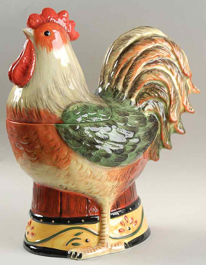 Rooster Inn Figural Cookie Jar & Lid by Certified International-1