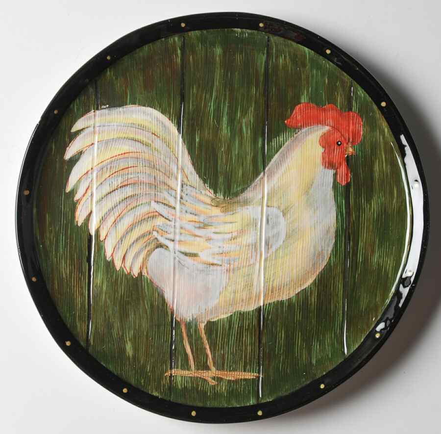 Rooster Inn Salad/Dessert Plate by Certified International-1