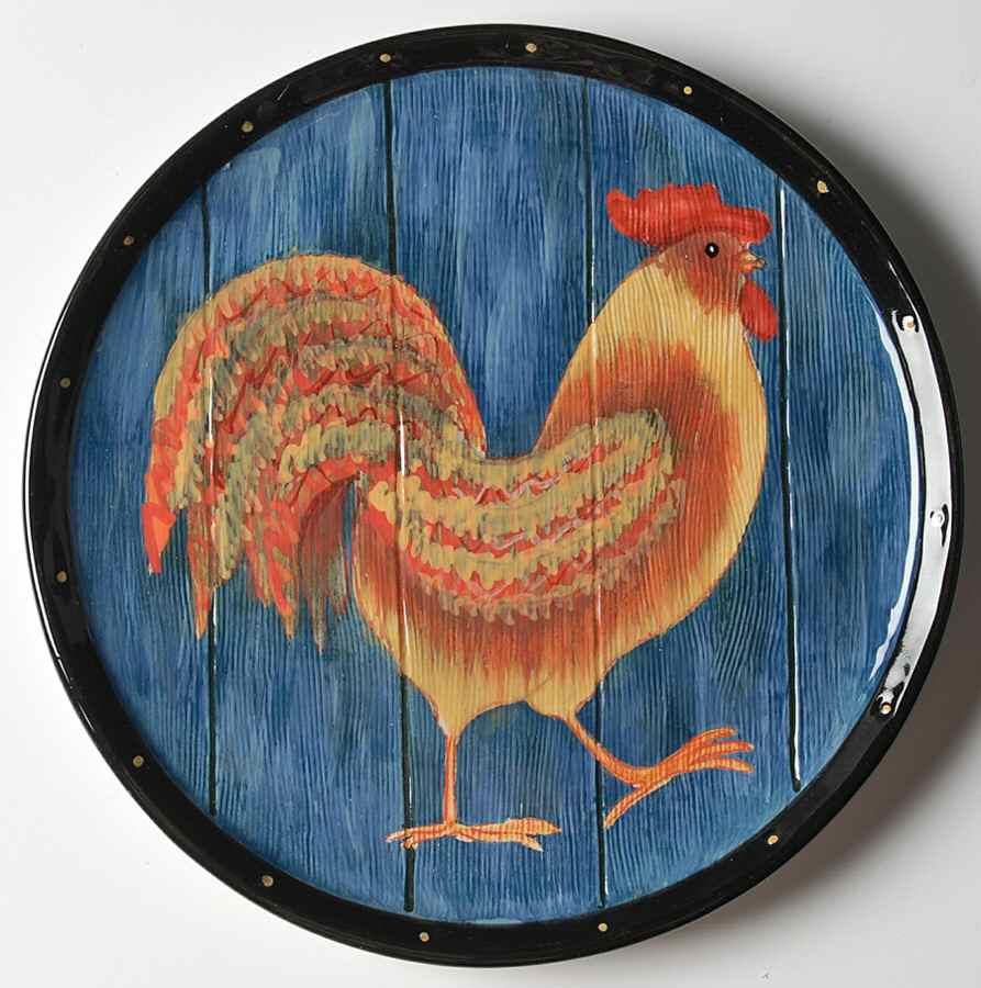 Rooster Inn Salad/Dessert Plate by Certified International-1