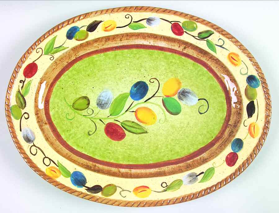 Valencia 17" Oval Serving Platter by Certified International-1