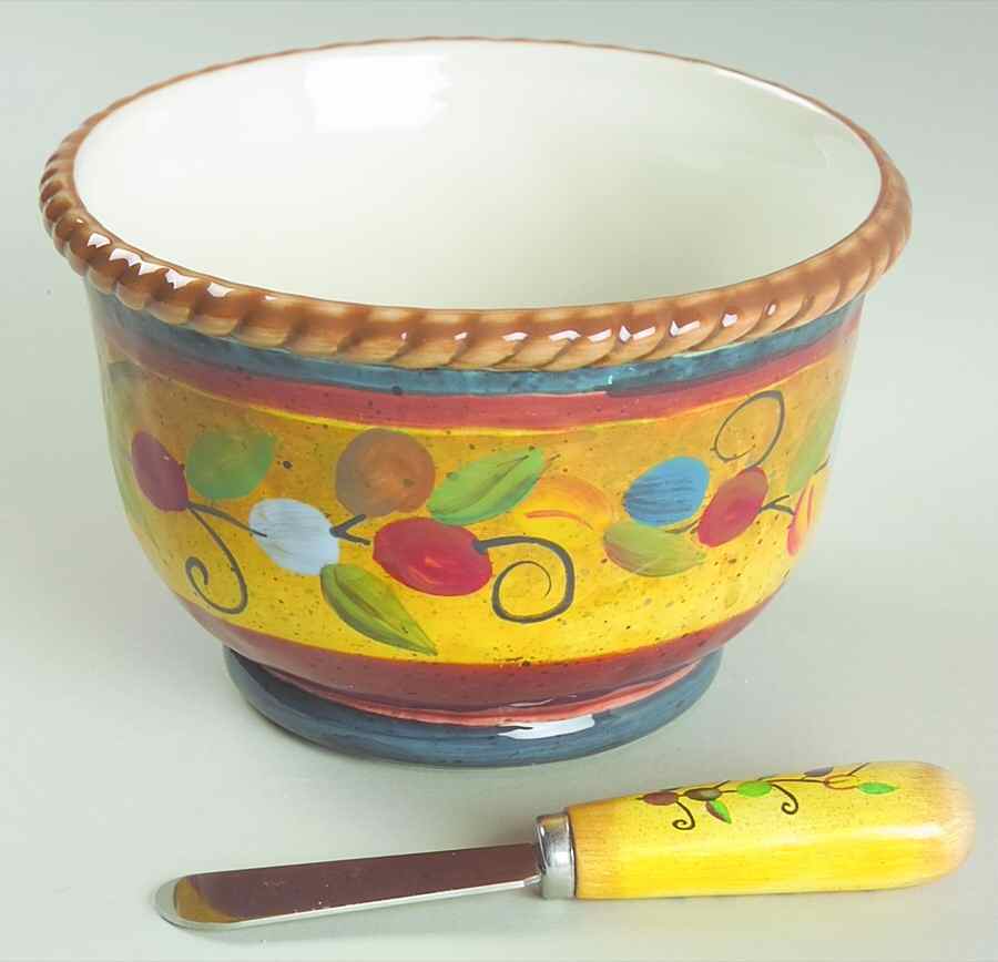 Valencia Dip Bowl & Spreader Set by Certified International-1