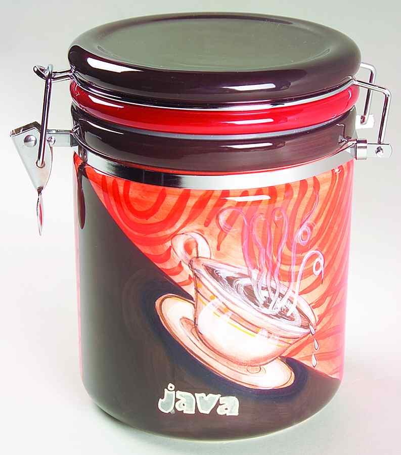 Coffee Break Large Canister with Hinged Lid by Certified International-1