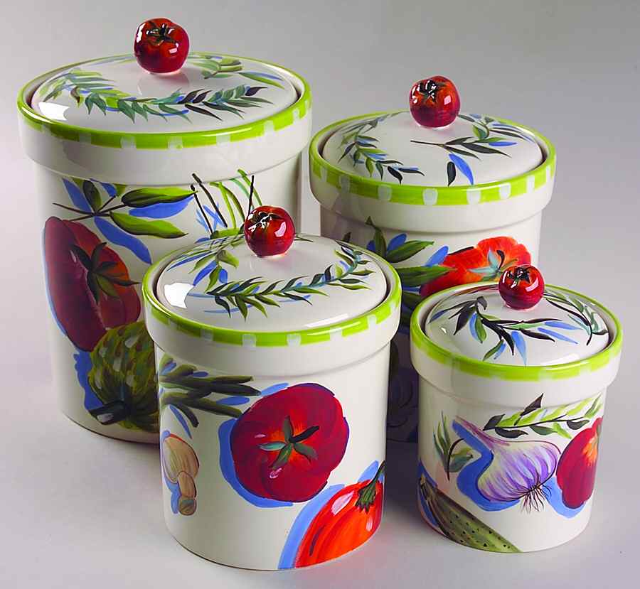 Garden Fresh (4 Piece) Canister Set (Box Set) by Certified International-1