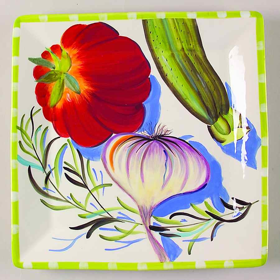 Garden Fresh Square Service Plate (Charger) by Certified International-1