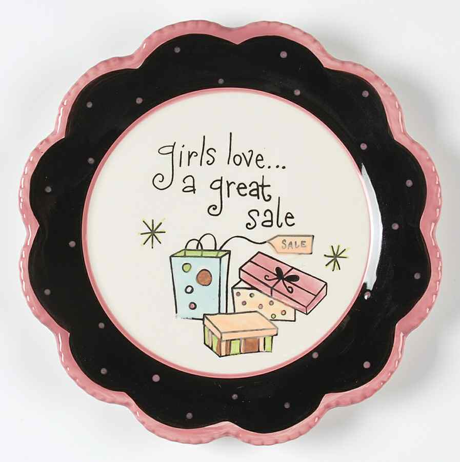Girls Night Out Salad/Dessert Plate by Certified International-1