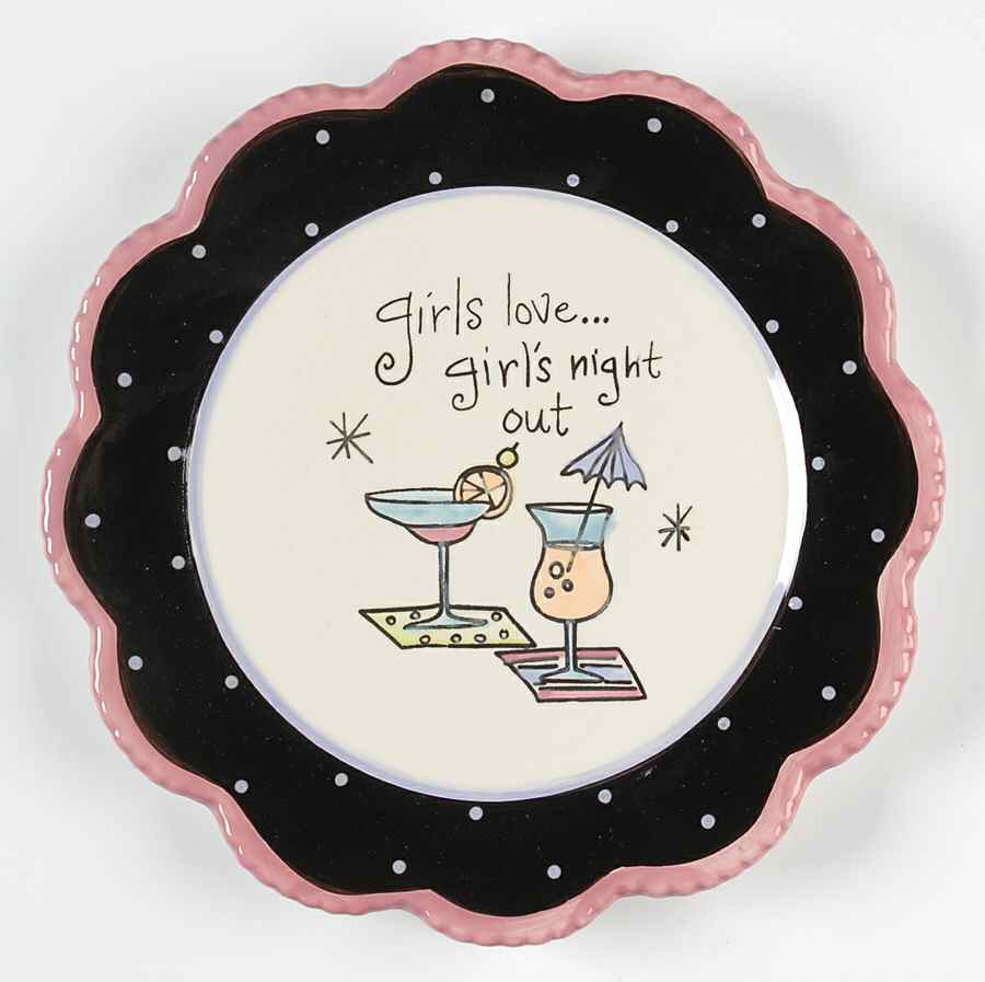 Girls Night Out Salad/Dessert Plate by Certified International-1