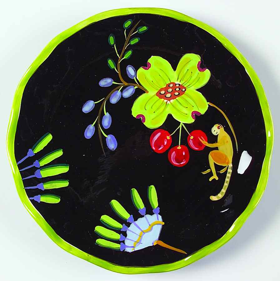 Jungle Song Salad/Dessert Plate by Certified International-1