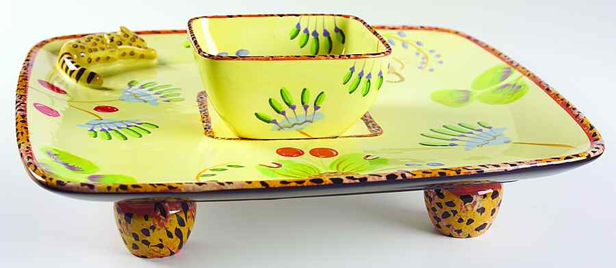 Jungle Song (2 Piece) Chip & Dip Set by Certified International-1
