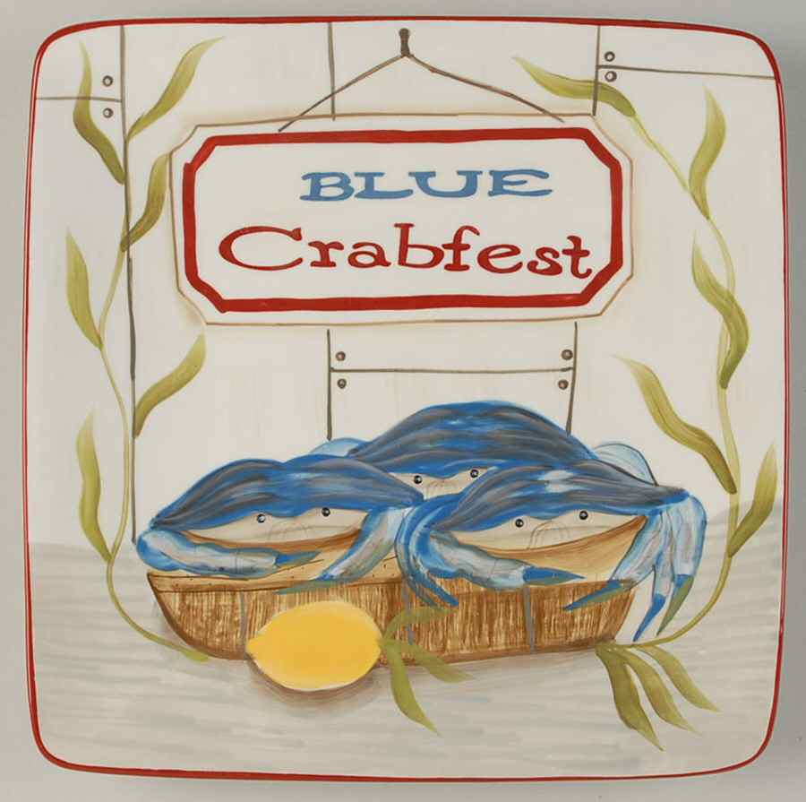 Sea Catch Salad/Dessert Plate by Certified International-1