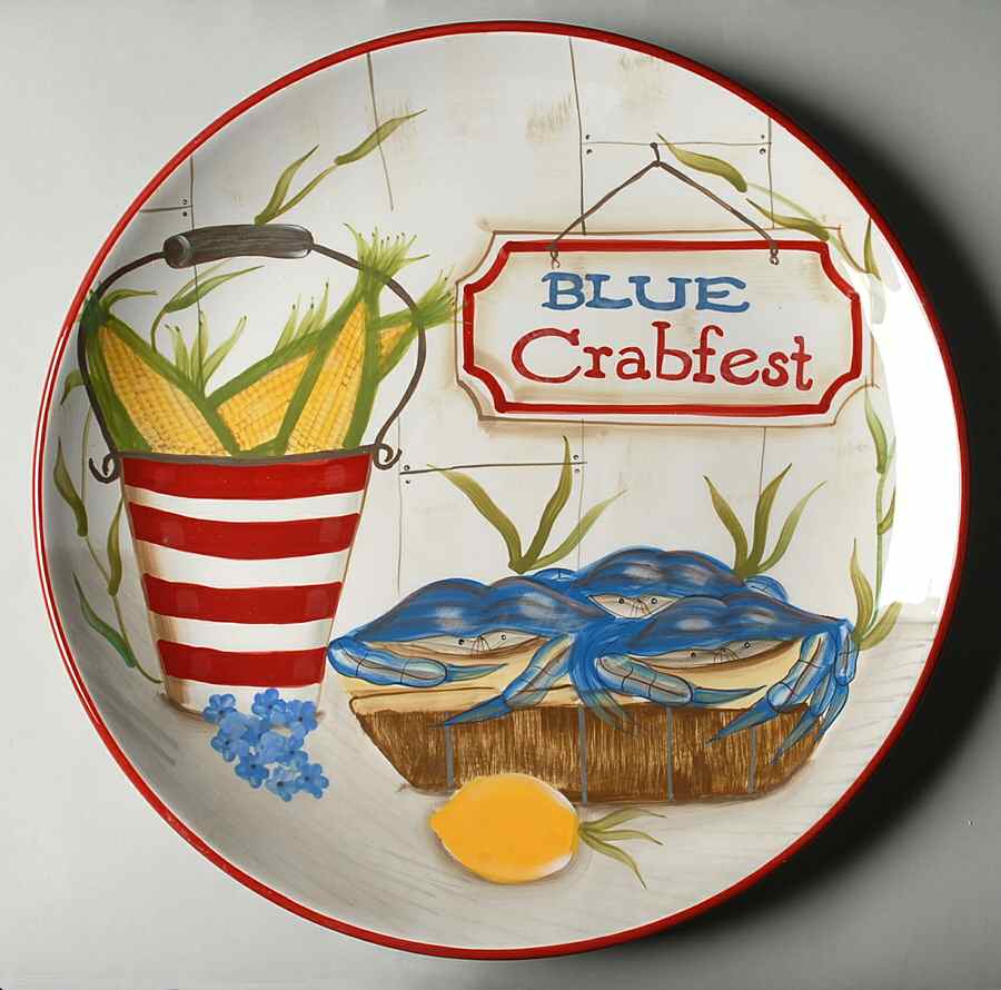 Sea Catch 16" Chop Plate (Round Platter) by Certified International-1